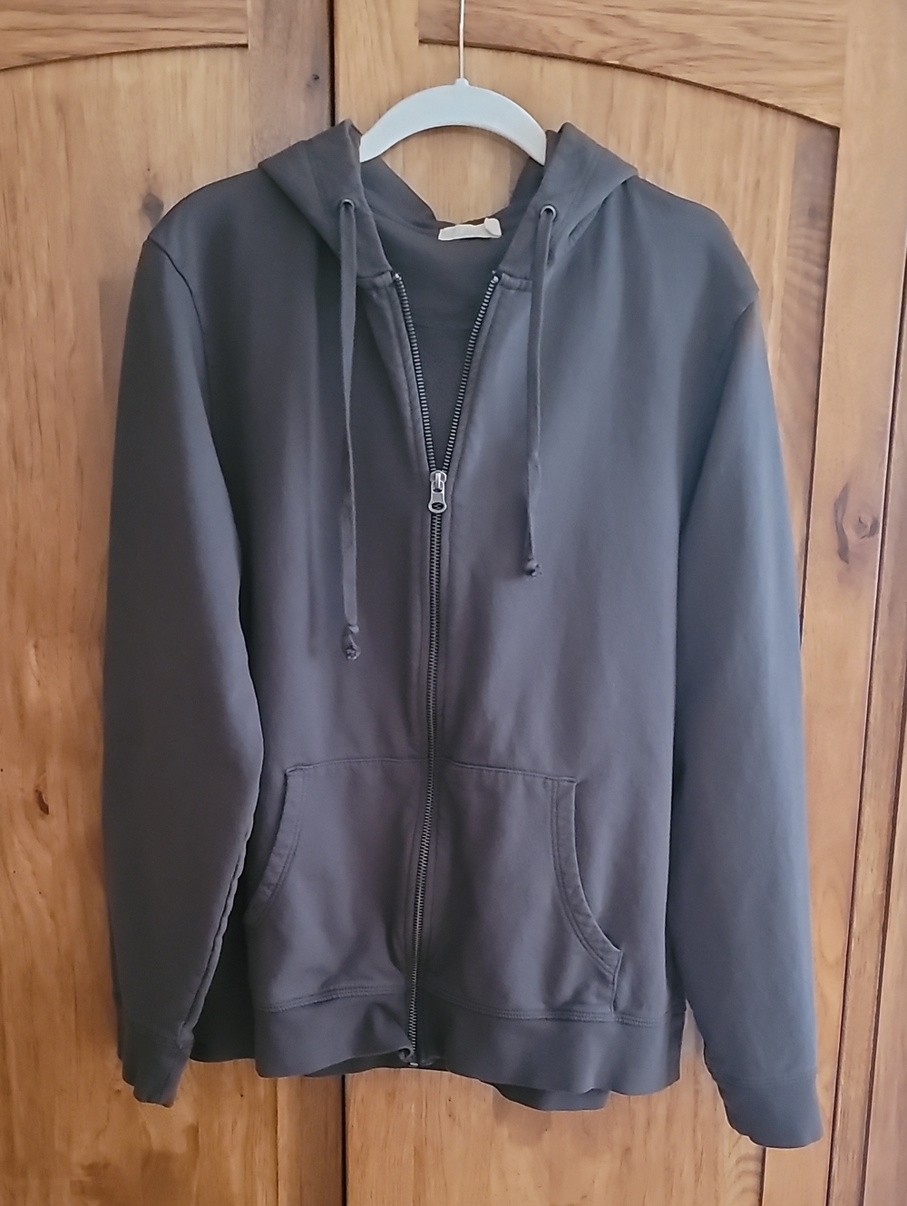 Barefoot Dreams Men's Cotton Charcoal Zip-Up Hoodie